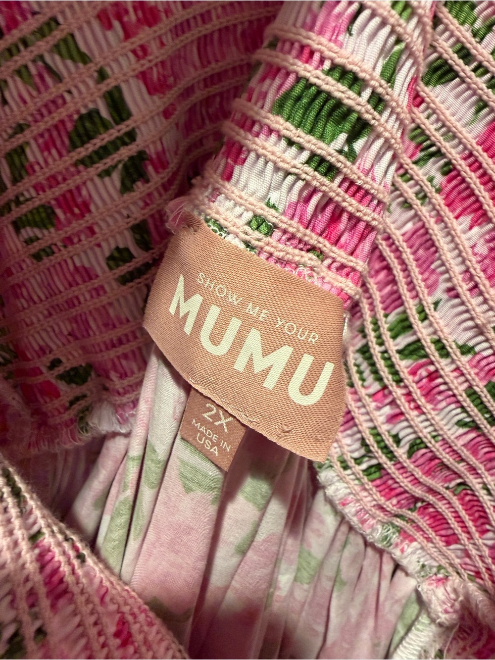 Show Me Your MuMu Afternoon Tea Pink Floral Puff-Sleeve Maxi Dress - Picture 4 of 4